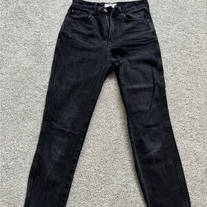 Free People black washed jeans